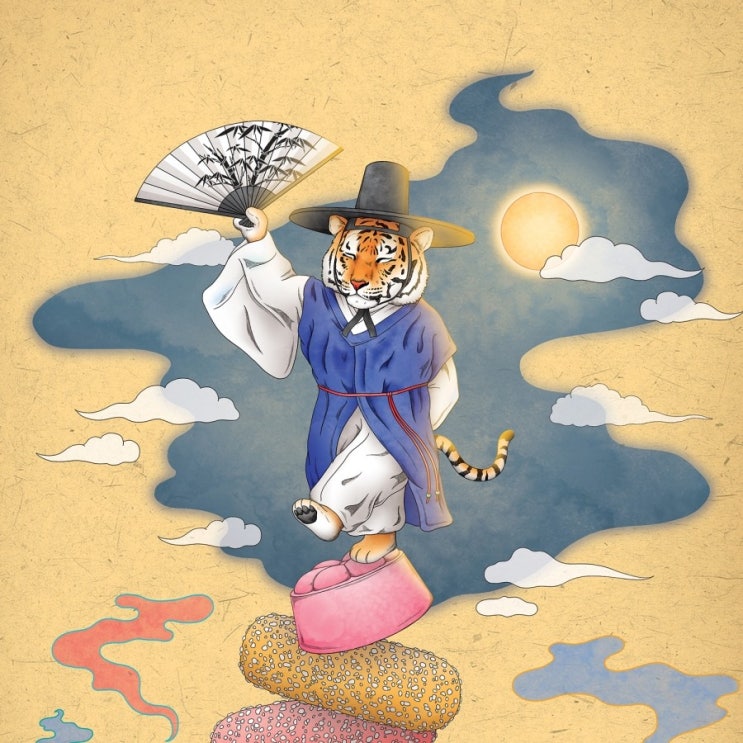 산수화 전통한과 이미지
