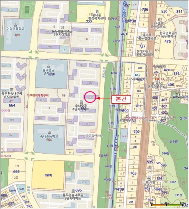 동두천송내초등학교 이미지