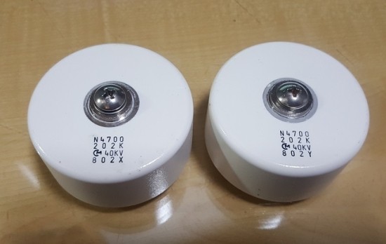 N4700 202K 40KV. N4700-202K40KV. 2000pF40KV-10%. High Voltage Ceramic ...