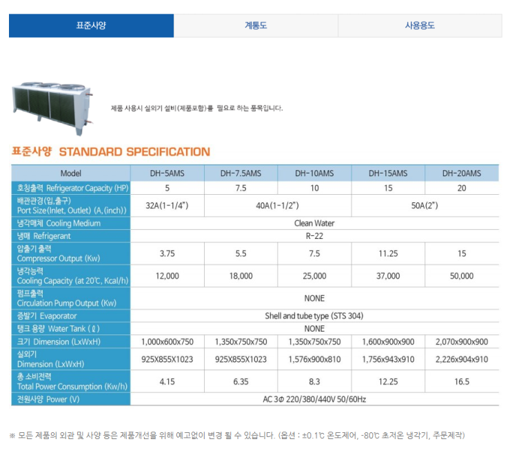 (주)대호냉각기 이미지