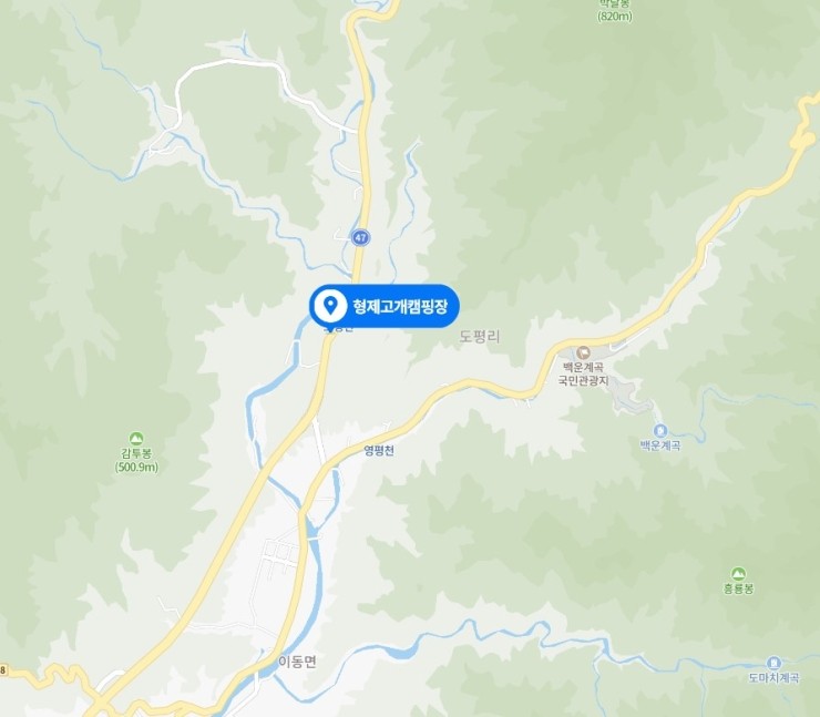 형제고개캠핑장 이미지