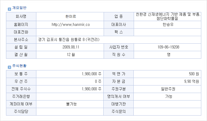 (주)한미르 이미지