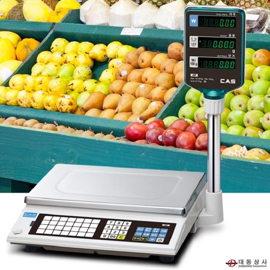 [CAS]AP-15EX/유통형 전자저울/15kg/주방저울/가격 표시/반찬가게/정육점/마트/슈퍼 : 네이버 블로그