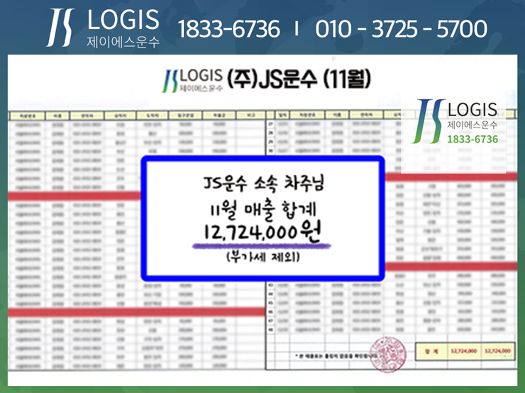(주)지석통운 이미지