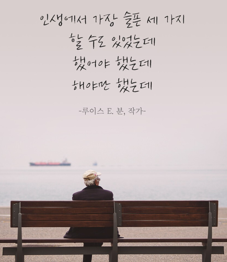 인생에서 가장 슬픈 세 가지------루이스 E . 분, 작가 : 네이버 블로그