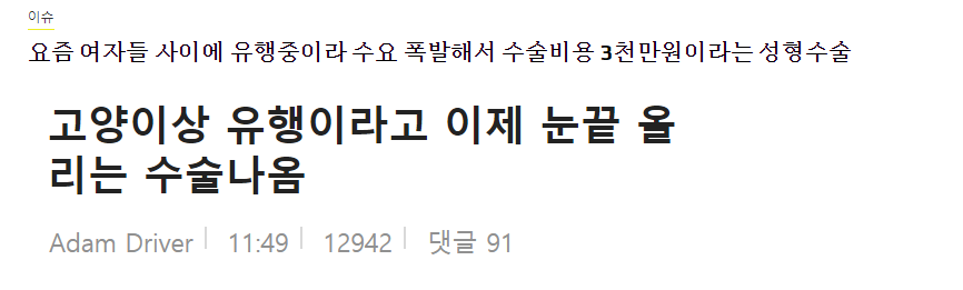 (팩트체크)3000만원짜리 포니테일리프팅 성형에대한 유행이 시작되었답니다. 마돈나 회춘설