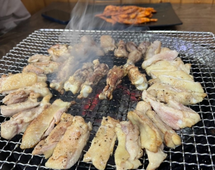 숯불과 닭갈비 이미지