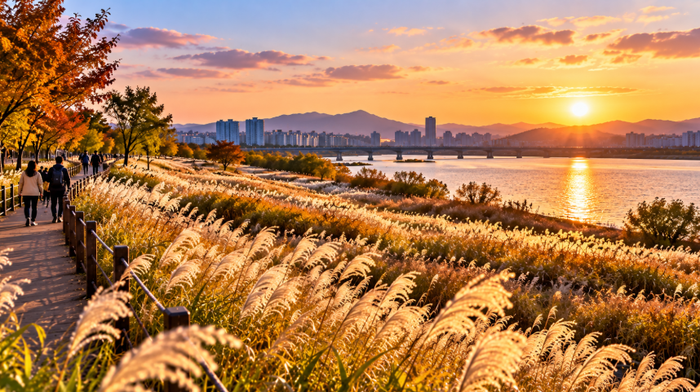 Seochang Silver Grass Fields along the Yeongsangang River, Gwangju