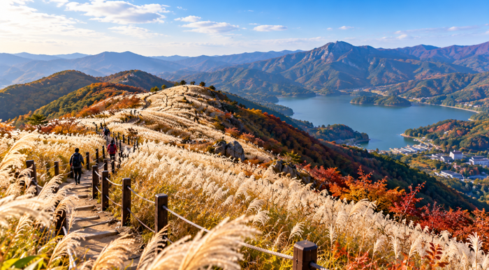 Myeongseongsan Mountain and Sanjeong Lake, Pocheon