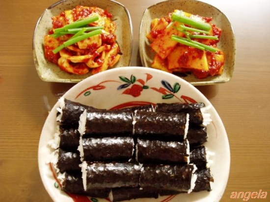 충무김밥 이미지