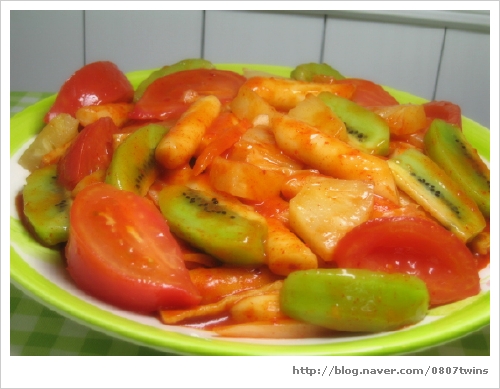 과일떡볶이 이미지