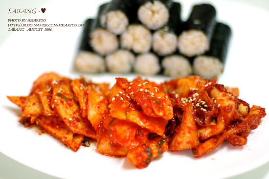 충무김밥 이미지