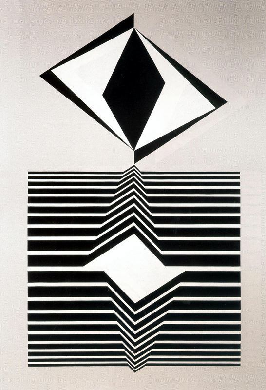 옵[Op-Art] 아트의 상징 / 바자렐리 빅토르 [Vasarely,Victor de]