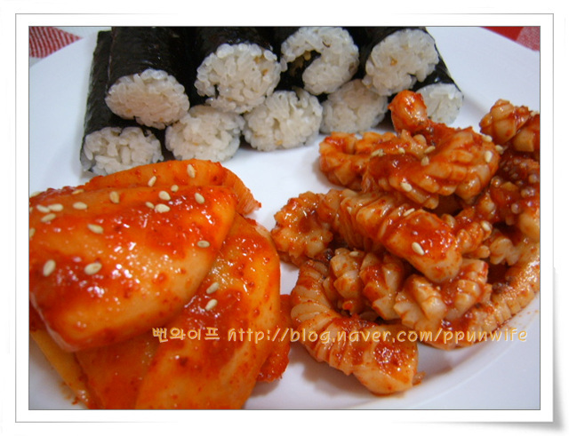 충무김밥 이미지