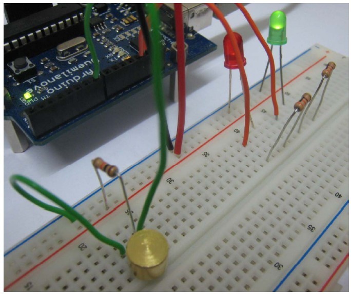 [PysicalComputing] 기울기센서와 조도센서를 이용하여 LED 불 켜기. : 네이버 블로그