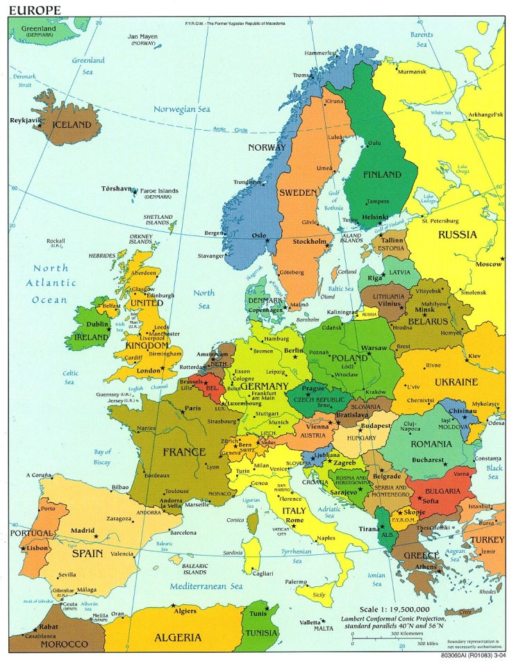 유럽 지도 Europe map : 네이버 블로그